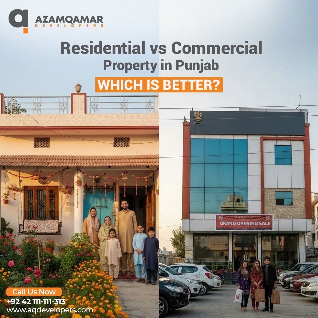 Residential vs Commercial Property in Punjab Which is Better