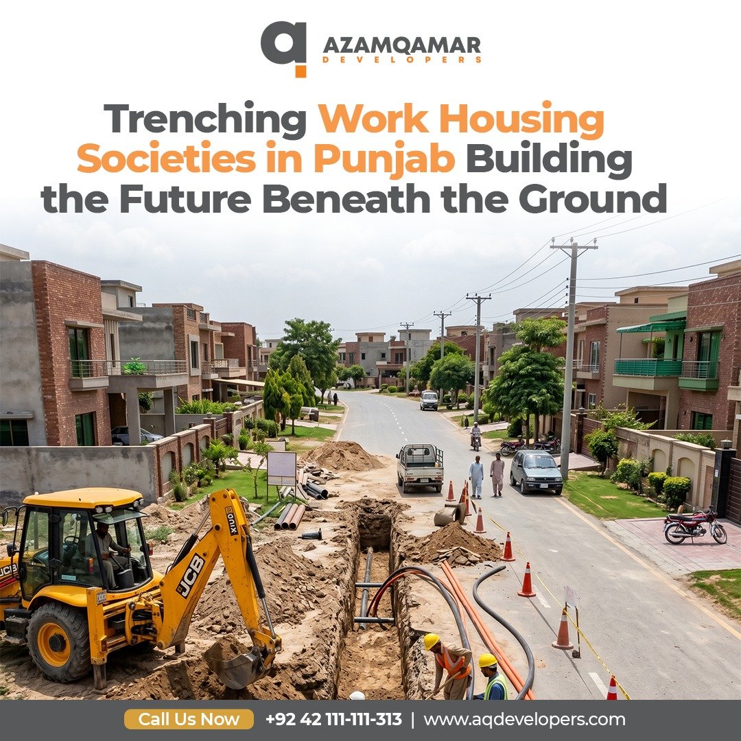 Trenching Work Housing Societies in Punjab Building the Future Beneath the Ground