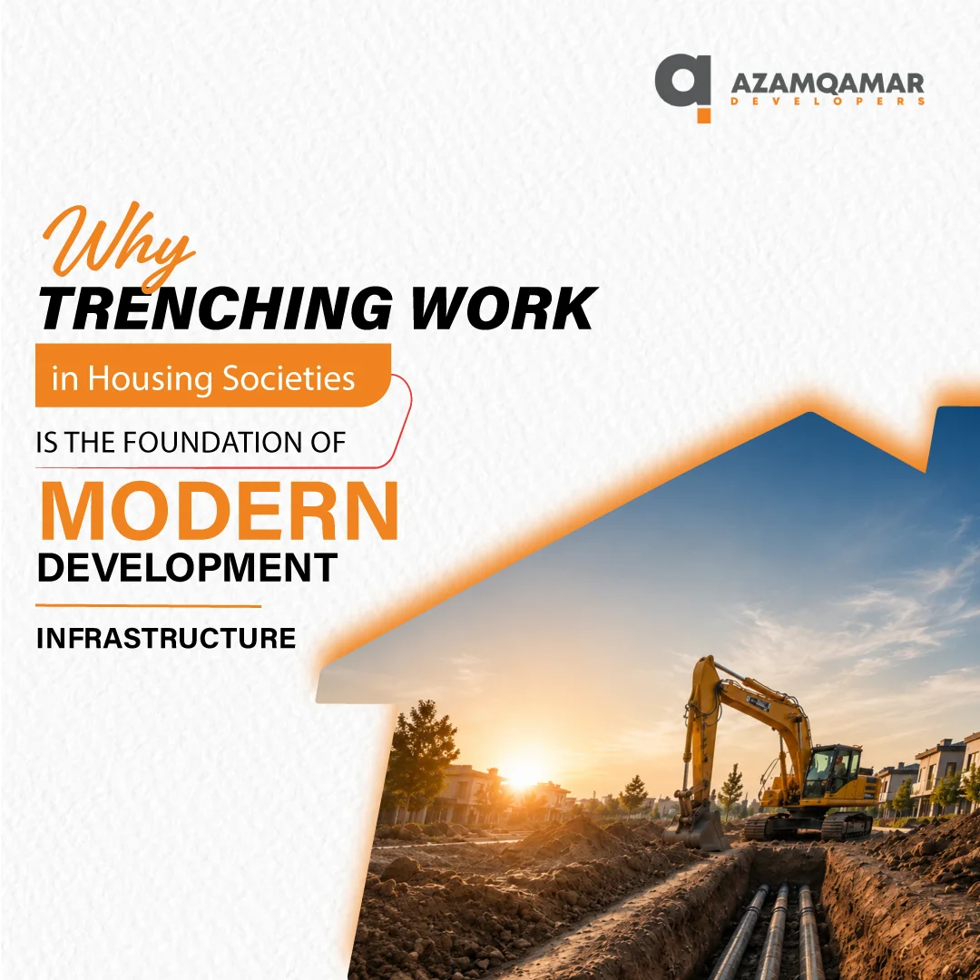 Why Trenching Work in Housing Societies is the Foundation of Modern Infrastructure Development